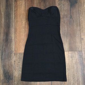 Little black strapless dress!
